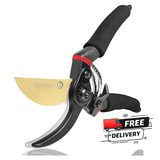 Gonicc 8" Titanium Bypass Pruning Shears – Professional Garden Hand Clippers