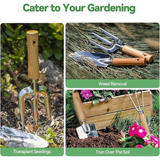 Grenebo 9-Piece Heavy Duty Gardening Tool Set with Storage Organizer Bag