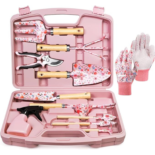 grow with me garden tool set Grenebo 12-Piece Gardening Tool Set with Carrying Case – Heavy Duty Ru – ADVA Stores