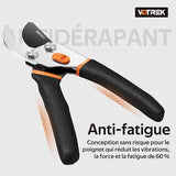 VOTREK Garden Pruning Shears – Heavy Duty SK5 Bypass Clippers for Plants & Trees
