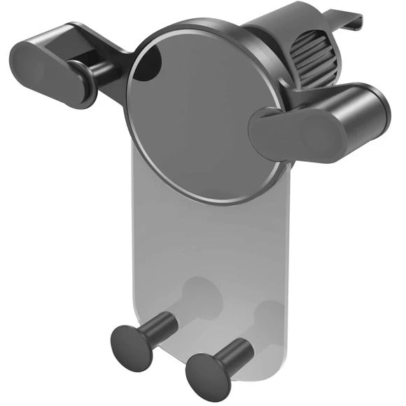 Bluestone clear plexi gravity lock car vent mount with wireless charging plate